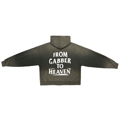 GABBER TO HEAVEN BASIC Unisex Oversize Zip Sweatshirt