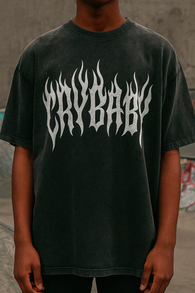 CRYBABY Oversize Washed Soft T-Shirt