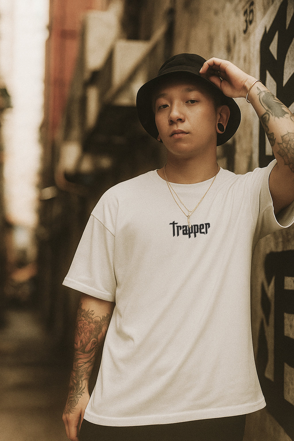 TRAPPER ORIGINAL V5 Unisex Embroidered T-Shirt